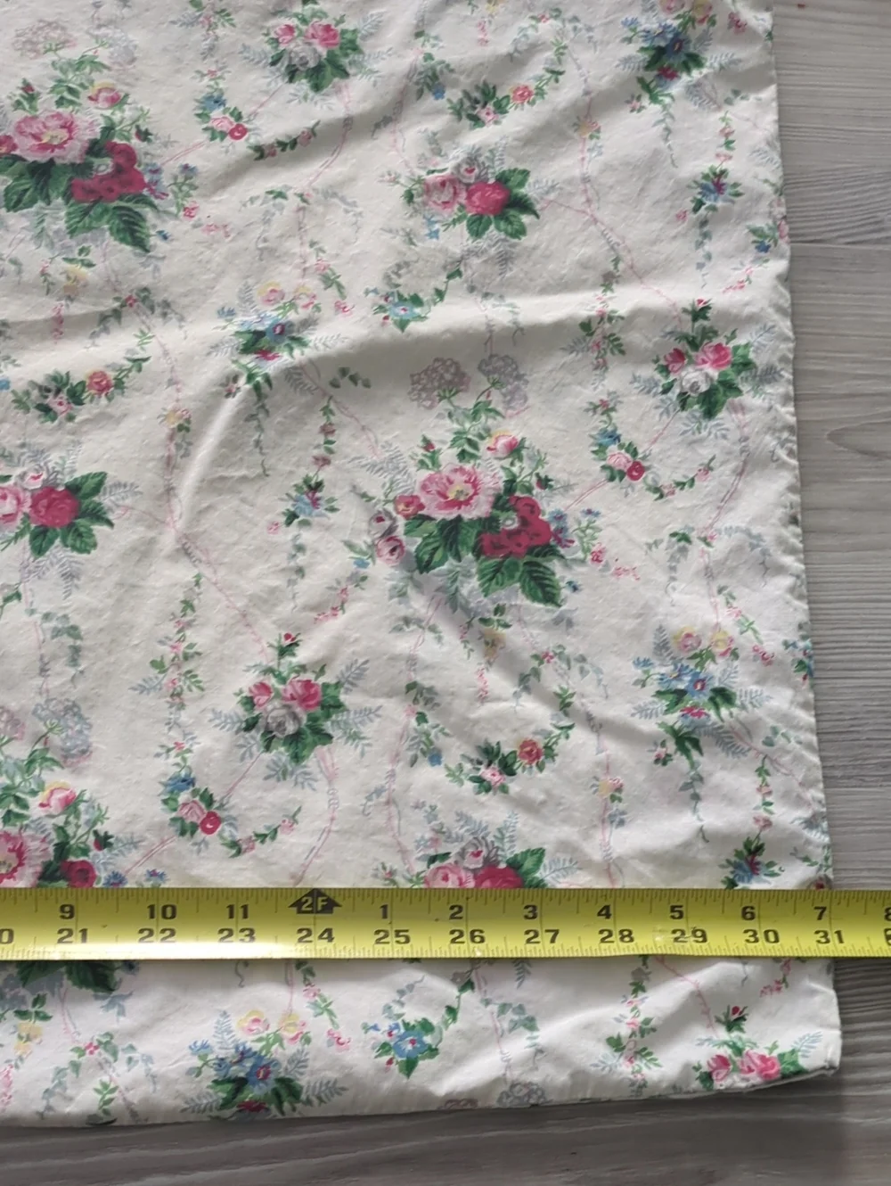 Ralph Lauren Standard Pillowcases Set of 2 Floral Ruffled Cottagecore 100% Cotto